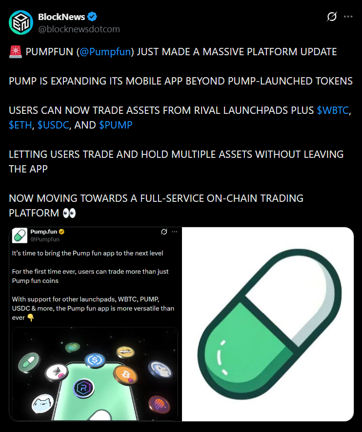 Pump.enjoyable Expands Past Solana Memecoins – Right here Is Why Crypto Is Watching – BlockNews Pump.enjoyable Expands Past Solana Memecoins – Right here Is Why Crypto Is Watching – BlockNews