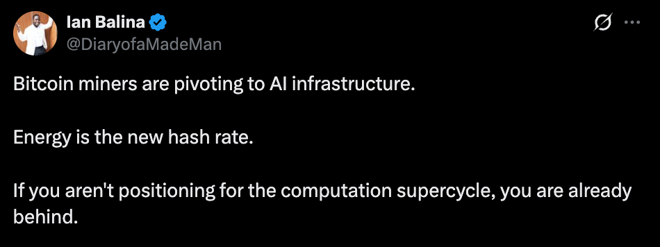 Bitcoin Mining Simply Entered a New Period The place AI Knowledge Facilities Matter Extra Than Hashrate – BlockNews