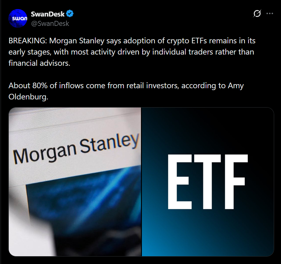 Crypto ETF Adoption Is Nonetheless Dominated by Retail and That Suggests Institutional Flows Haven’t Arrived But – BlockNews Crypto ETF Adoption Is Nonetheless Dominated by Retail and That Suggests Institutional Flows Haven’t Arrived But – BlockNews