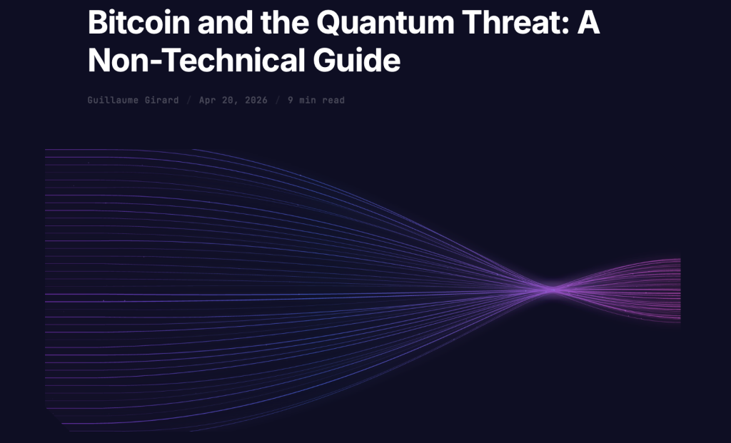 Bitcoin and the Quantum Threat