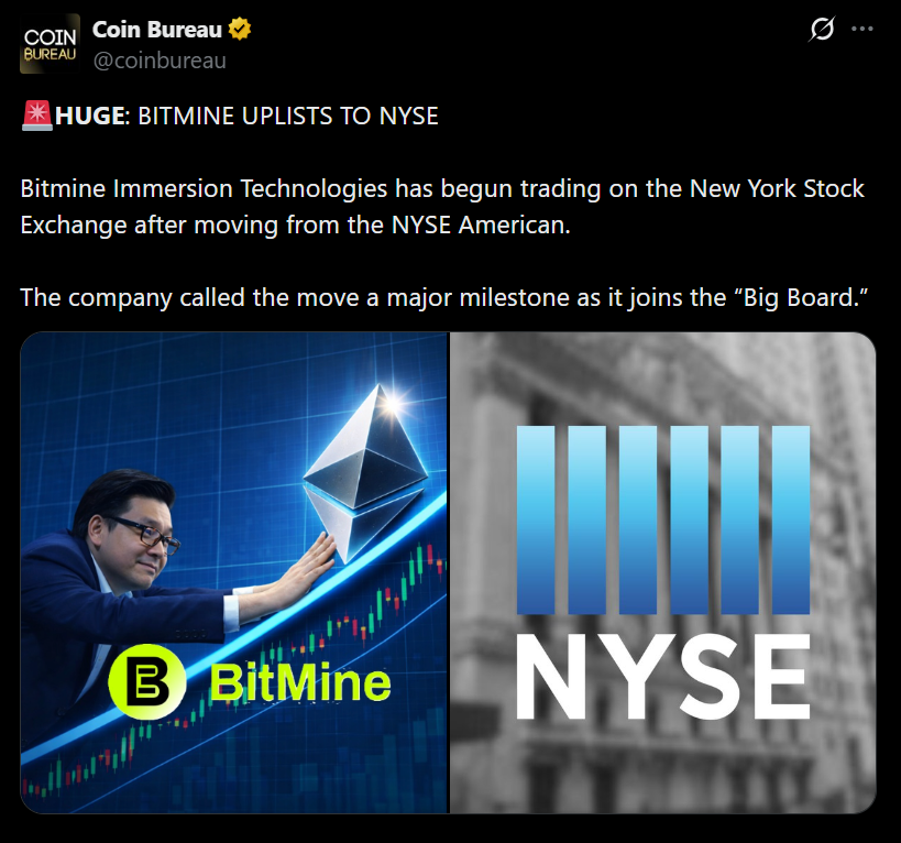 BitMine Expands Ethereum Guess With B Buyback – Right here Is What It Indicators – BlockNews BitMine Expands Ethereum Guess With B Buyback – Right here Is What It Indicators – BlockNews