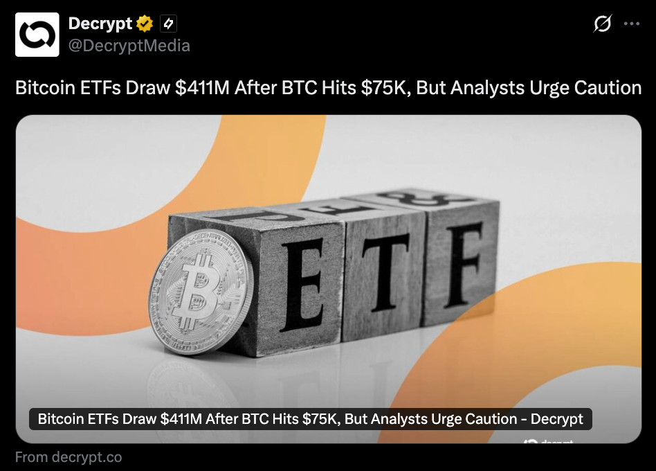 Bitcoin ETFs Simply Swallowed 1 Million in a Single Day — So Why Does Everybody Nonetheless Look Nervous? – BlockNews