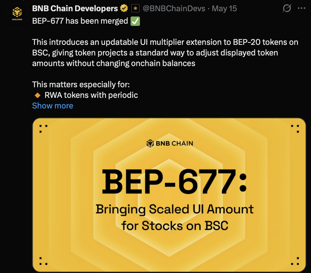 BEP-677 BSC for RWA