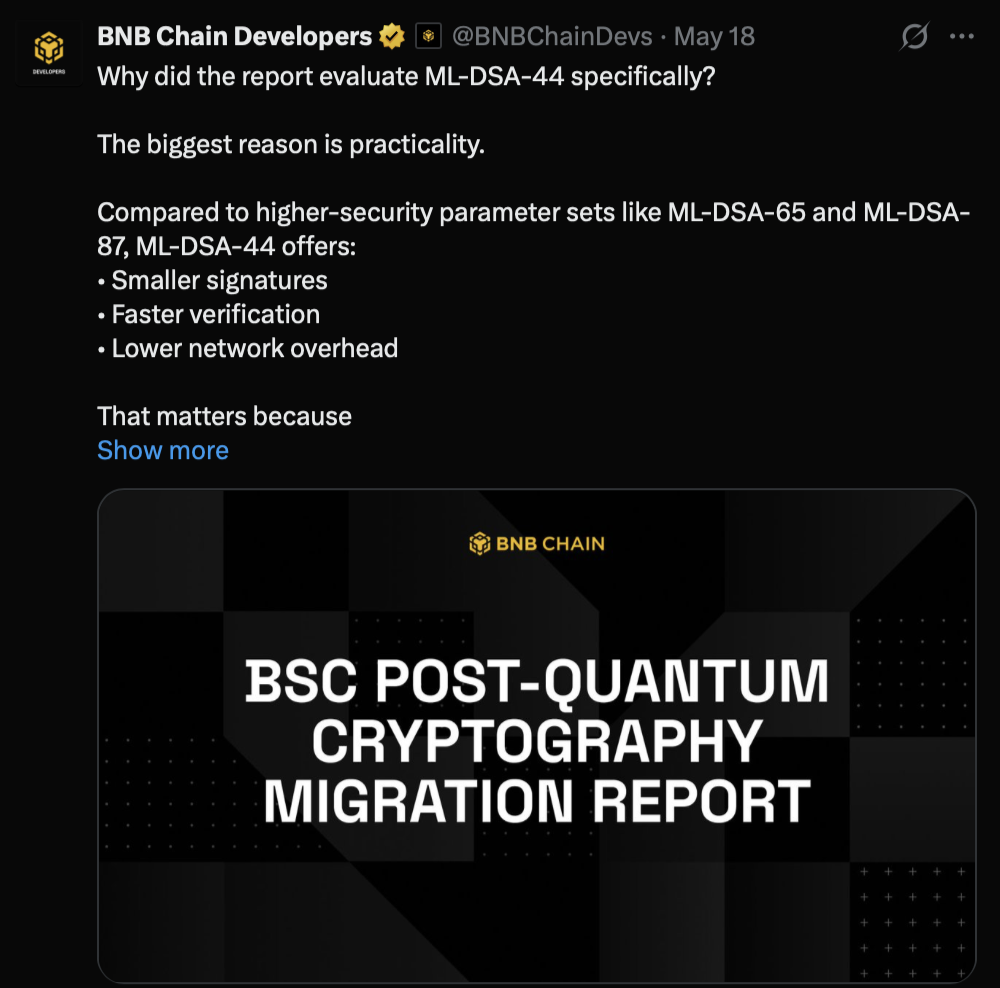 BSC Quantum resistance