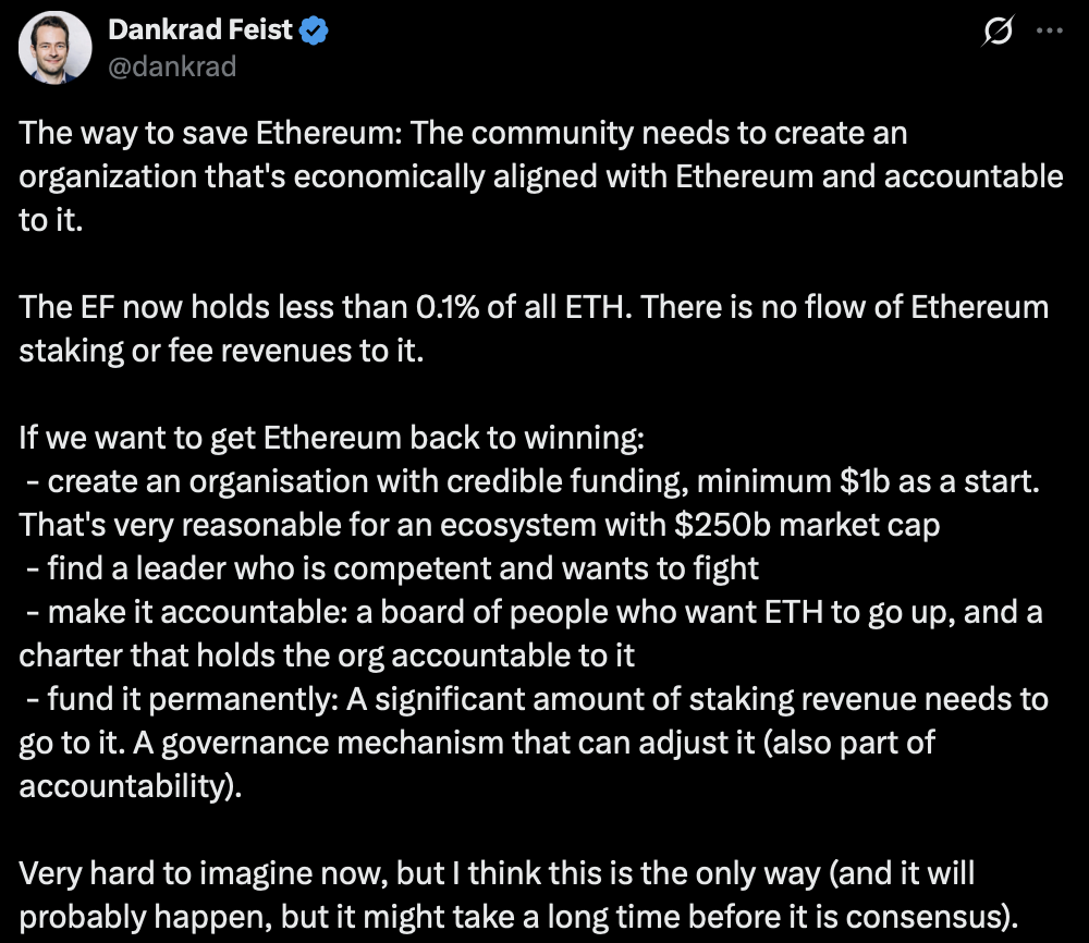 Ethereum Foundation proposal