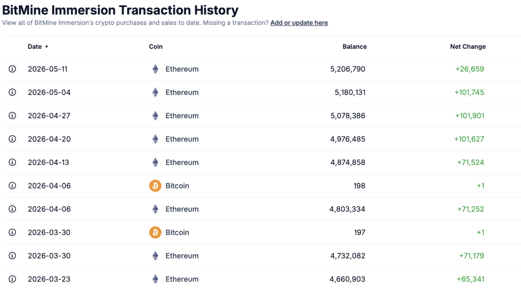 Ethereum Treasury