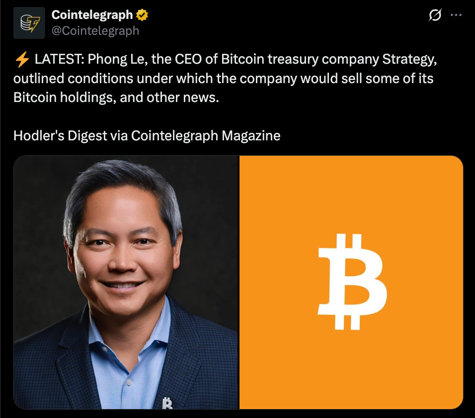 Technique Simply Quietly Retired the “By no means Promote” Bitcoin Playbook — Right here’s What Changed It – BlockNews Technique Simply Quietly Retired the “By no means Promote” Bitcoin Playbook — Right here’s What Changed It – BlockNews