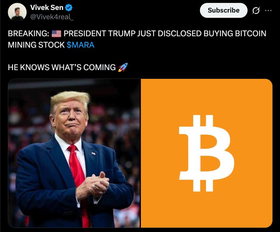 Trump’s Battle Dip Buying Spree Simply Turned Right into a Multi-Million Greenback Masterclass – BlockNews Trump’s Battle Dip Buying Spree Simply Turned Right into a Multi-Million Greenback Masterclass – BlockNews