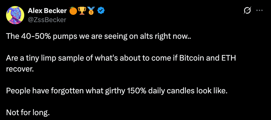 Alex Becker Thinks The Actual Altcoin Rally Nonetheless Hasn’t Even Began – BlockNews Alex Becker Thinks The Actual Altcoin Rally Nonetheless Hasn’t Even Began – BlockNews