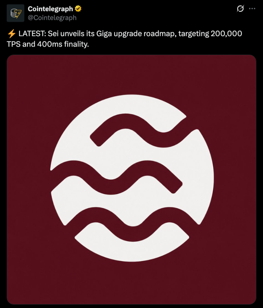 Sei Targets Lightning-Quick Blockchain Speeds With Formidable Giga Improve Roadmap – BlockNews Sei Targets Lightning-Quick Blockchain Speeds With Formidable Giga Improve Roadmap – BlockNews