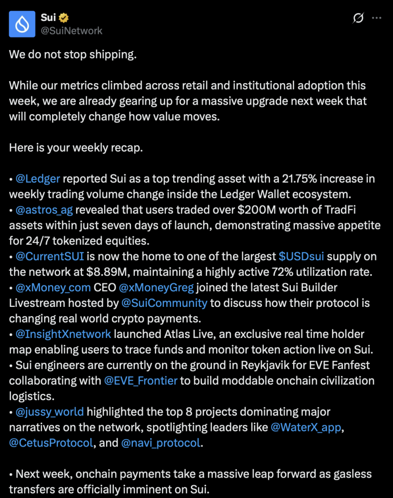 SUI Crypto Beneficial properties Whale Consideration – Right here Is Why Merchants Are Watching the Zone Carefully – BlockNews SUI Crypto Beneficial properties Whale Consideration – Right here Is Why Merchants Are Watching the Zone Carefully – BlockNews