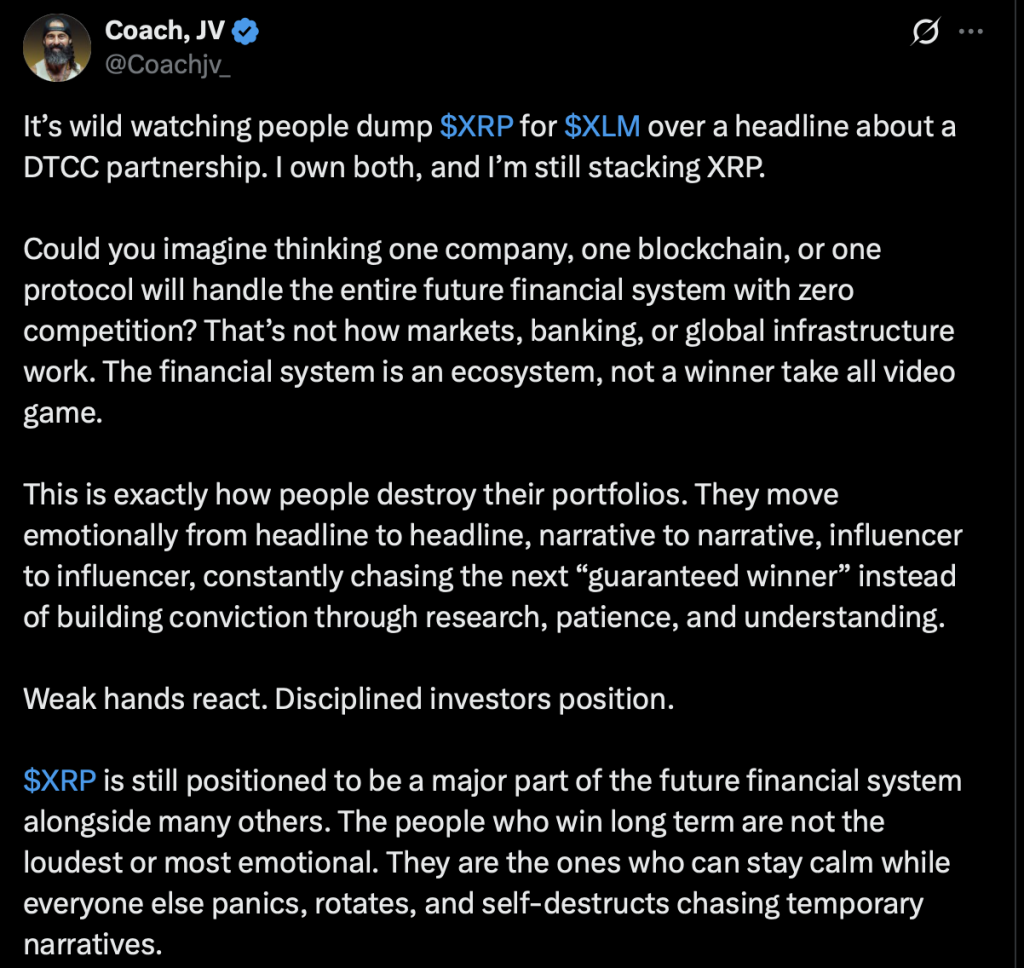 XRP and Stellar Crypto Acquire Highlight After DTCC Information – Right here Is Why A number of Blockchains Could Win Collectively – BlockNews XRP and Stellar Crypto Acquire Highlight After DTCC Information – Right here Is Why A number of Blockchains Could Win Collectively – BlockNews