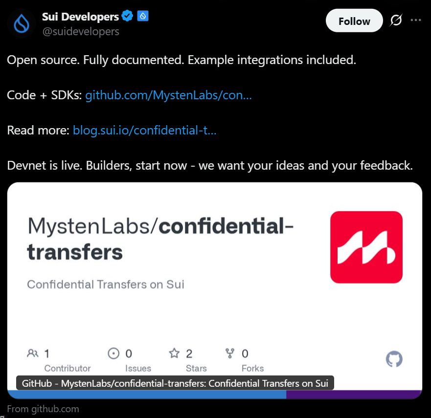 Sui Launches Confidential Transfers Beta – Right here Is Why Crypto Is Watching Its Privateness Improve – BlockNews Sui Launches Confidential Transfers Beta – Right here Is Why Crypto Is Watching Its Privateness Improve – BlockNews