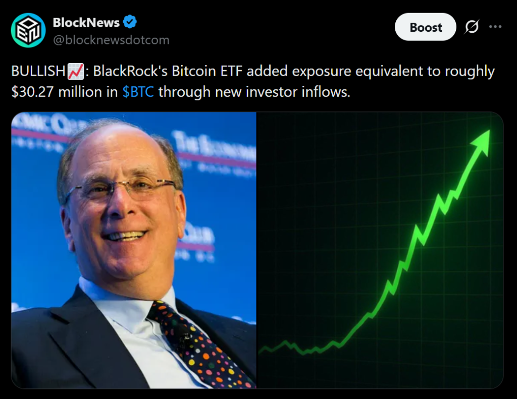 Bitcoin ETF Inflows Return as BlackRock Leads the Cost – Right here Is Why Crypto Buyers Are Watching – BlockNews Bitcoin ETF Inflows Return as BlackRock Leads the Cost – Right here Is Why Crypto Buyers Are Watching – BlockNews