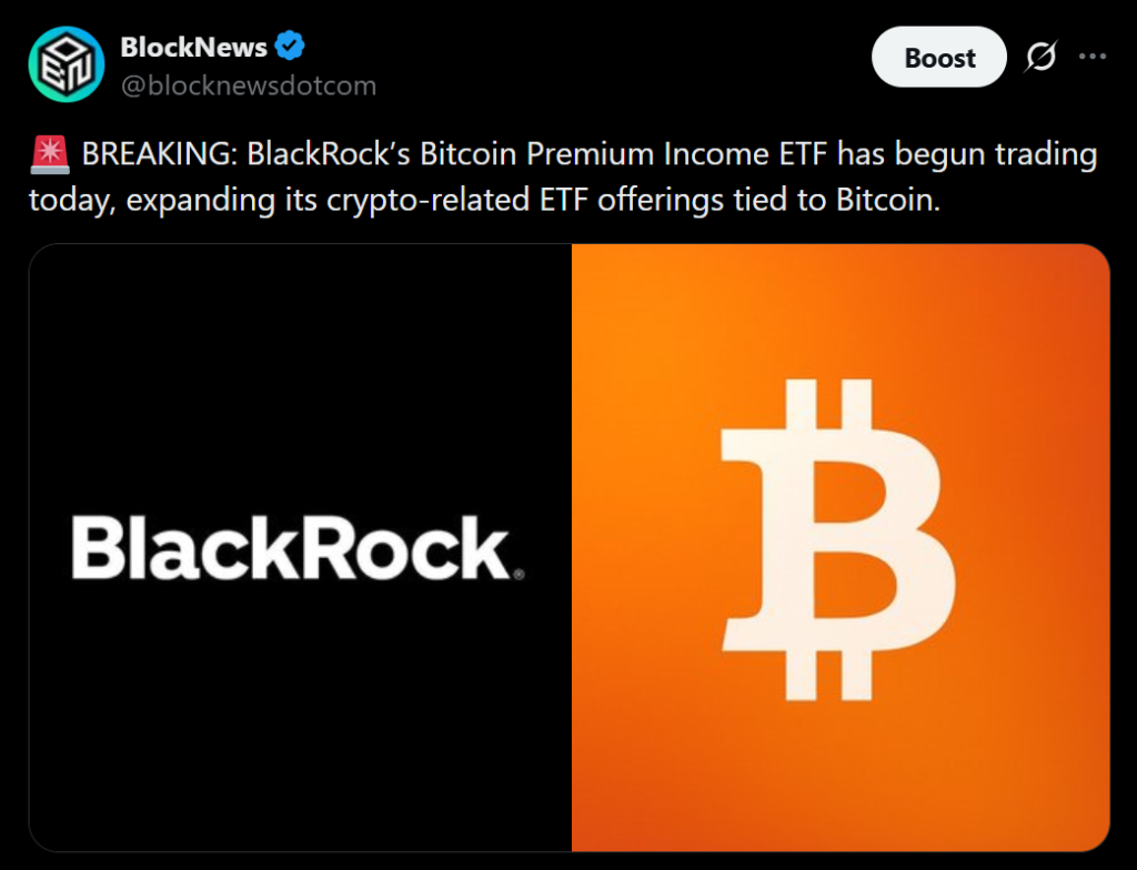 BlackRock Launches Bitcoin Earnings ETF – Right here Is Why It Might Entice a New Wave of Crypto Buyers – BlockNews BlackRock Launches Bitcoin Earnings ETF – Right here Is Why It Might Entice a New Wave of Crypto Buyers – BlockNews