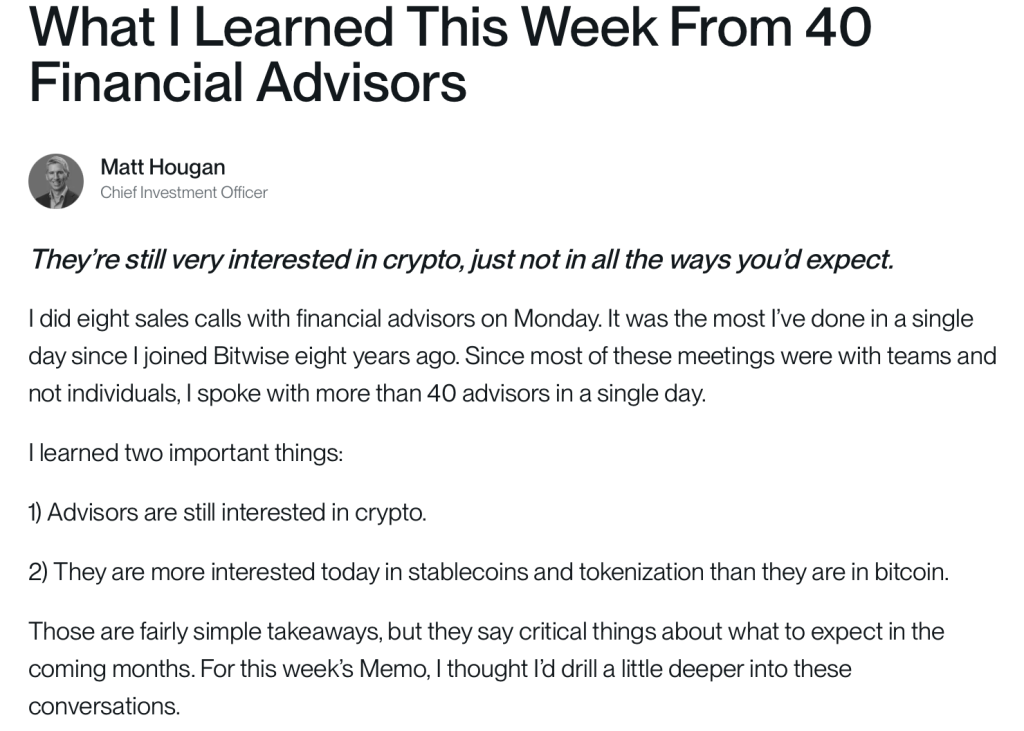 Matt Hougan Crypto