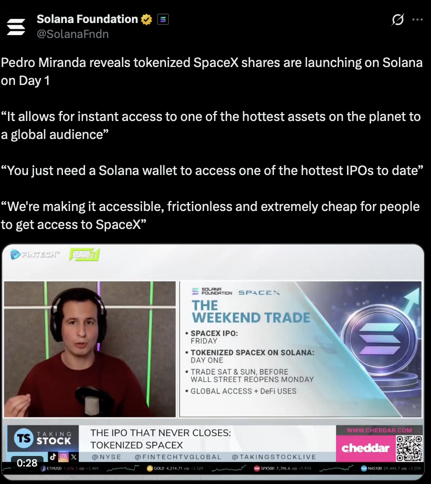 SpaceX on Solana