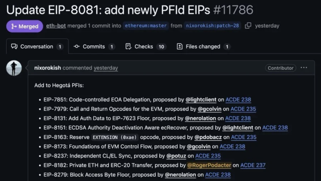 Update EIP-8081 add newly PFld EIPs #11786