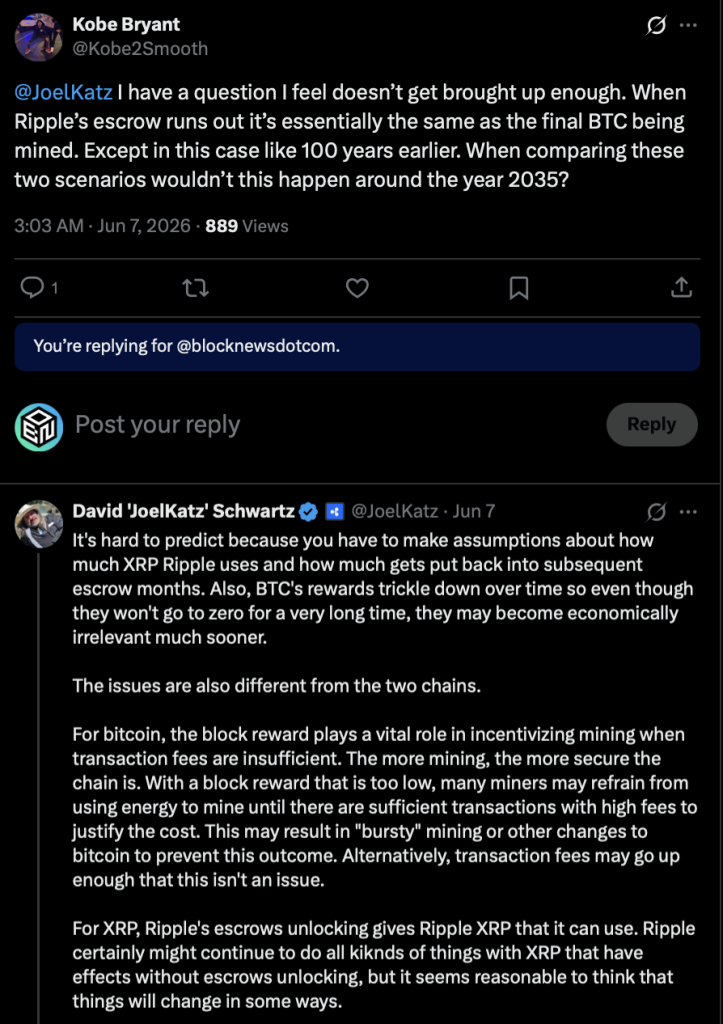 XRP escrow